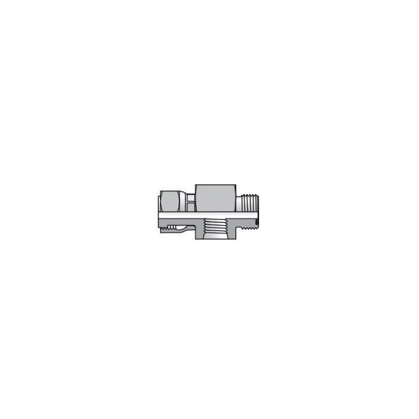 Parker Gauge Port Tee, -16 Male ORFS to -16 Female Swivel ORFS, -4 Female SAE ORB Branch, Steel 16-4 LOHL6G5TP-S - main